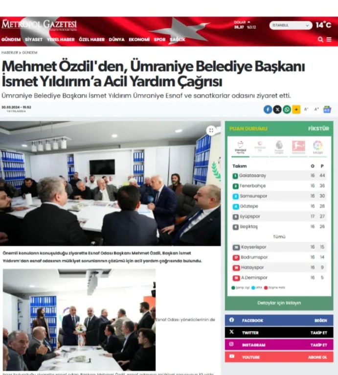 Basında Özdil Modern kurucusu Mehmet Özdil
