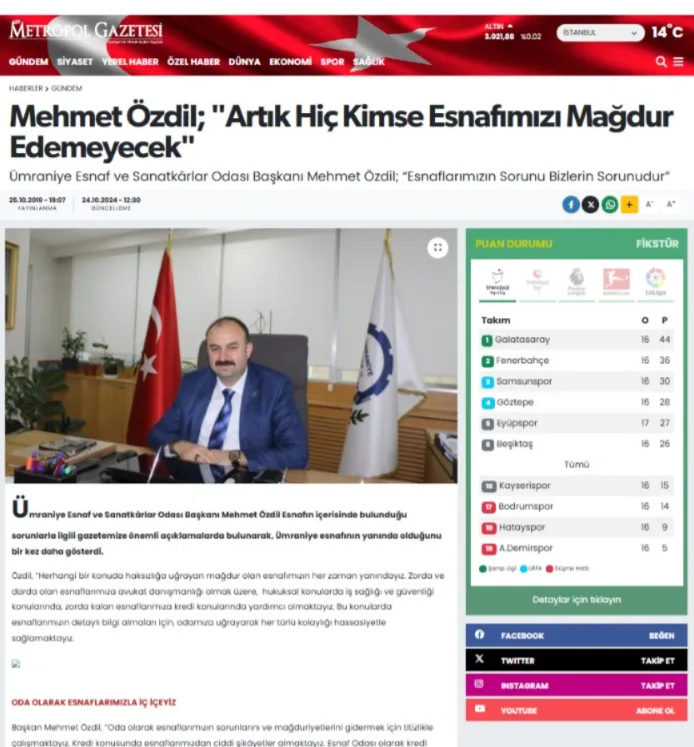 Basında Özdil Modern kurucusu Mehmet Özdil