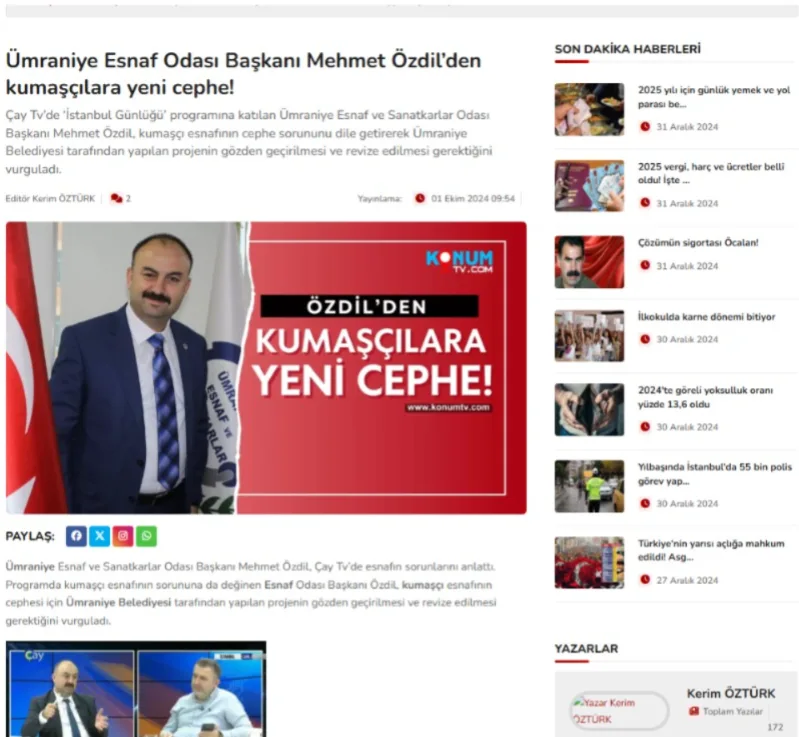 Basında Özdil Modern kurucusu Mehmet Özdil