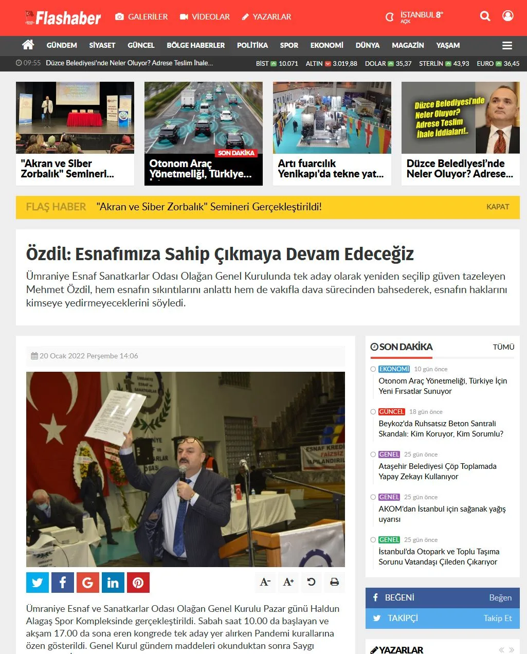 Basında Özdil Modern kurucusu Mehmet Özdil