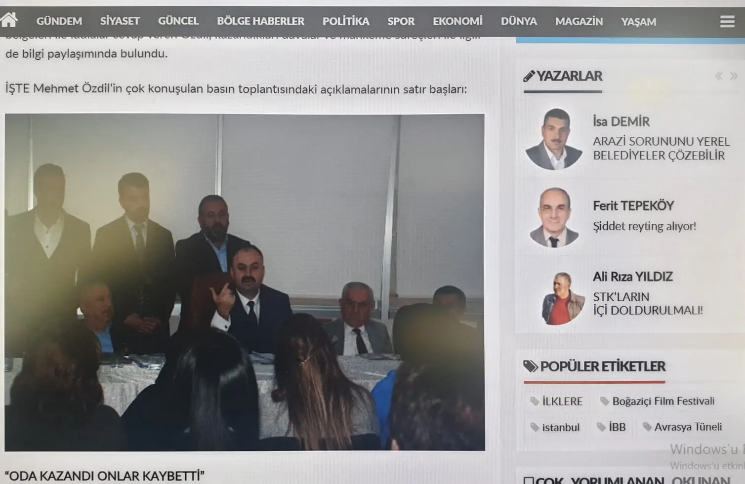 Basında Özdil Modern kurucusu Mehmet Özdil