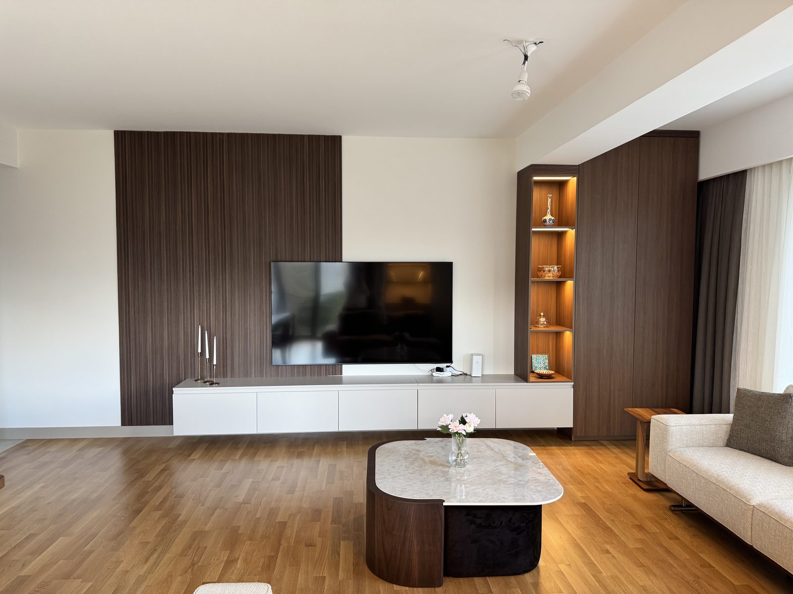 Çengelköy 3+1 Ev Tasarımı — Salon ve yemek alanı